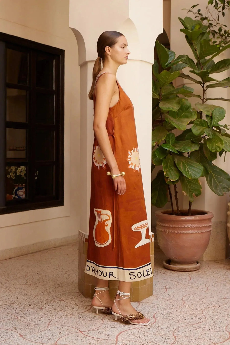 Soleil D'Amour Silk Midi Dress-Dress-Alemais-Debs Boutique