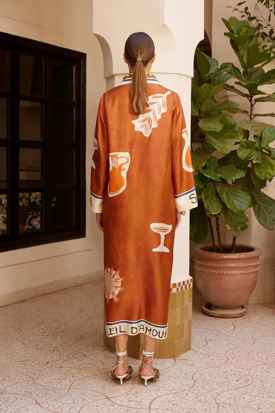 Soleil D'Amour Silk Shirtdress-Dress-Alemais-Debs Boutique