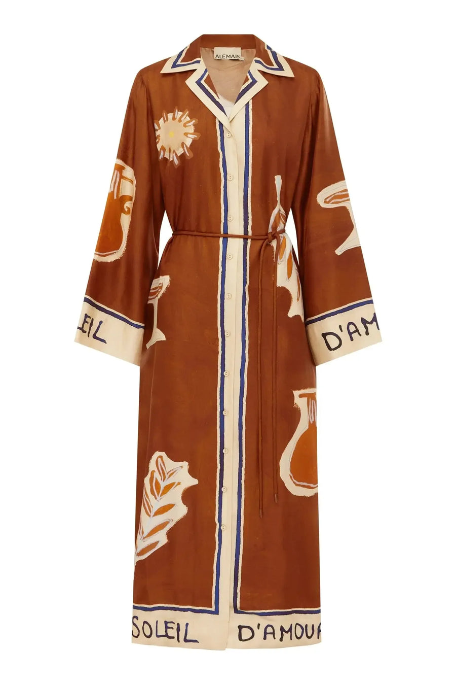 Soleil D'Amour Silk Shirtdress-Dress-Alemais-Debs Boutique