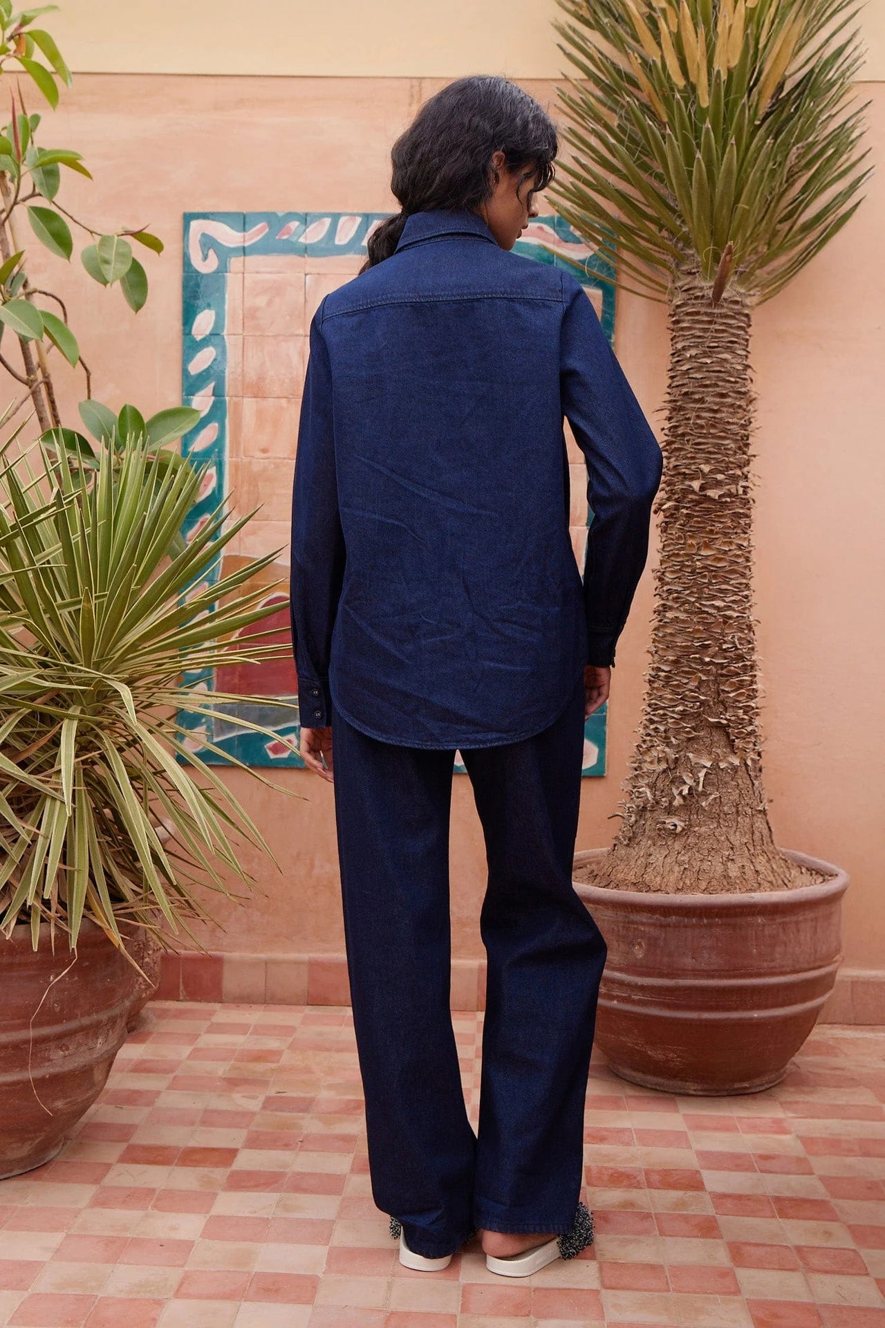 Delany Embellished Denim Shirt-Tops-Alemais-Debs Boutique