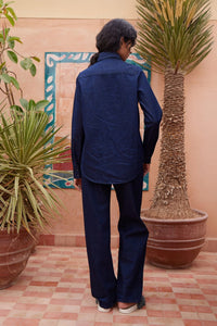 Thumbnail for Delany Embellished Denim Shirt-Tops-Alemais-Debs Boutique