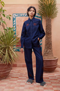 Thumbnail for Delany Embellished Denim Shirt-Tops-Alemais-Debs Boutique