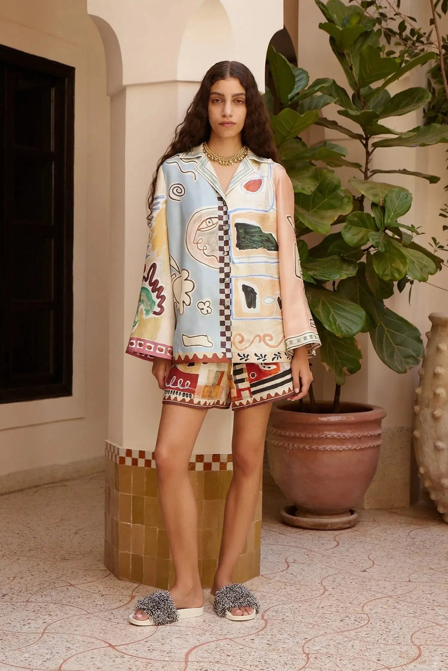 Michelle Silk Shirt-Tops-Alemais-Debs Boutique