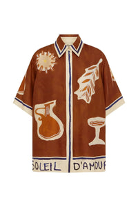 Thumbnail for Soleil D'Amour Silk Shirt-Tops-Alemais-Debs Boutique