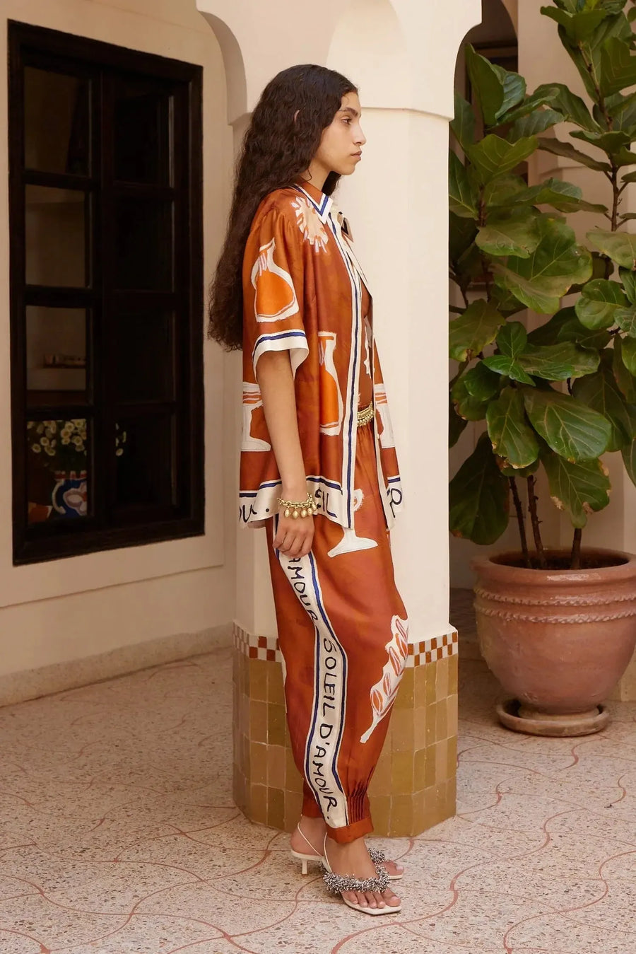 Soleil D'Amour Silk Shirt-Tops-Alemais-Debs Boutique