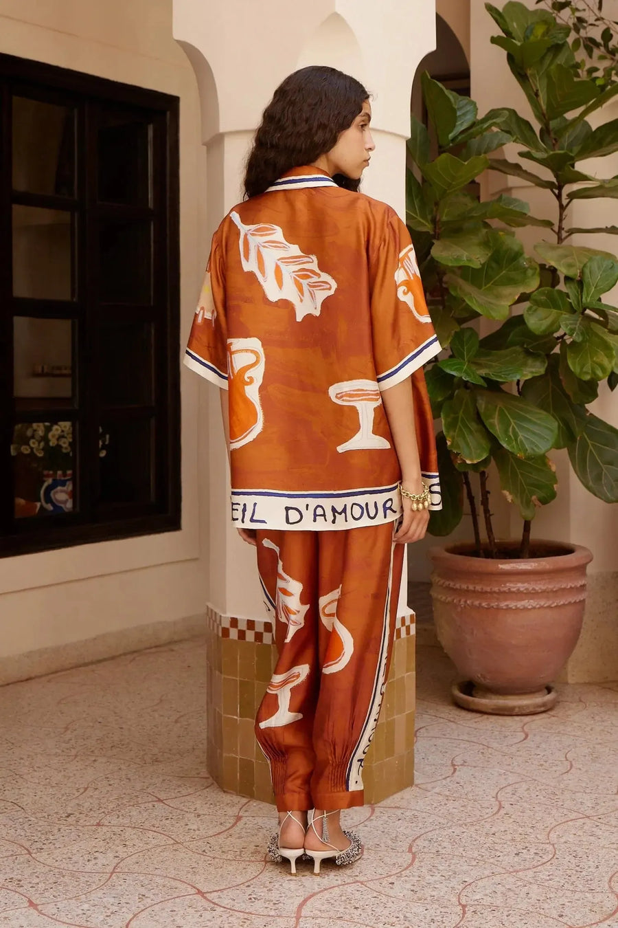 Soleil D'Amour Silk Shirt-Tops-Alemais-Debs Boutique