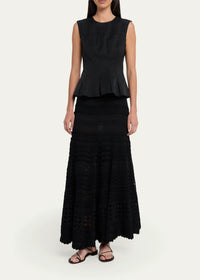 Thumbnail for Annisa Eyelet Knit Skirt