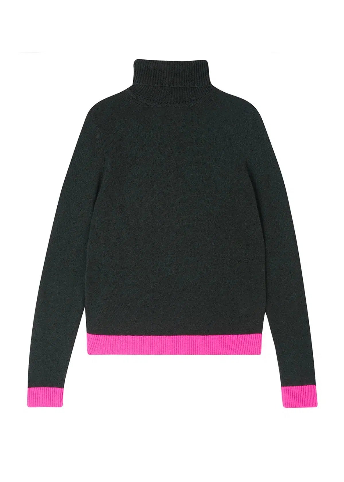 Contrast Roll Collar V4-Sweater-Jumper1234-Debs Boutique