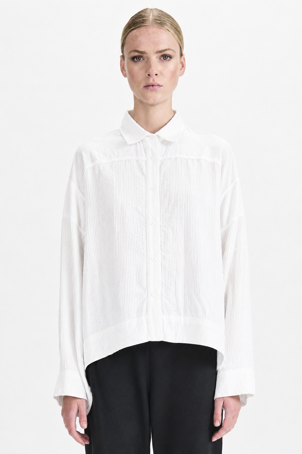Shirt/Jacket Linen Boxy - Iconic - White