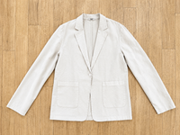 Thumbnail for Button Boyfriend Jacket — Transit — Debs Boutique