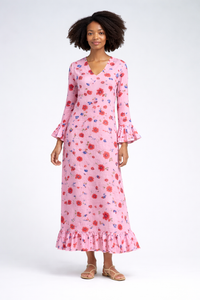 Thumbnail for Zelda Tutu Bloom Silk Dress