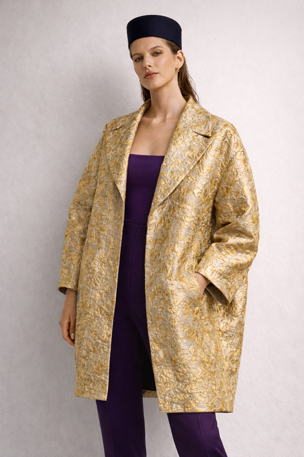 Cocoon Coat Gold/Olive