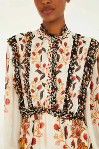 Thumbnail for Berry Garden Cream Mini Dress-Dresses-Farm Rio-Debs Boutique