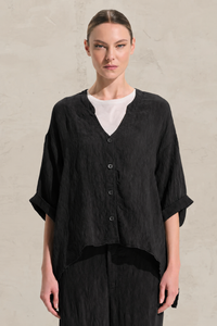 Thumbnail for Textural Shirt Black