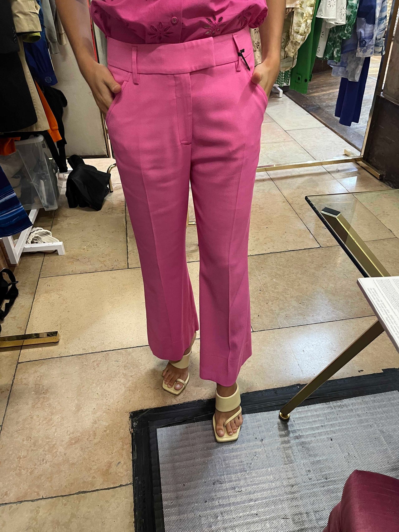 GIADA PANTS CADY STRETCH-Pant-True Royal-Debs Boutique