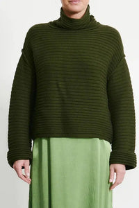 Thumbnail for Pema Pullover in Forest-Pullover-Raquel Allegra-Debs Boutique