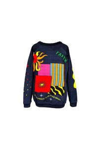 Thumbnail for COSMIC SWEATER in DARK MULTI-Sweater-Monoki-Debs Boutique