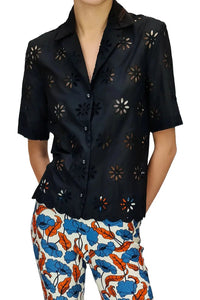 Thumbnail for PANAREA BEACH SHIRT in NERO-Shirt-True Royal-Debs Boutique