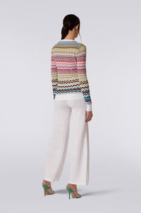 Thumbnail for Cotton blend cardigan with zigzag missoni pattern-Cardigan-Missoni-Debs Boutique