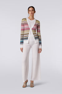 Thumbnail for Cotton blend cardigan with zigzag missoni pattern-Cardigan-Missoni-Debs Boutique