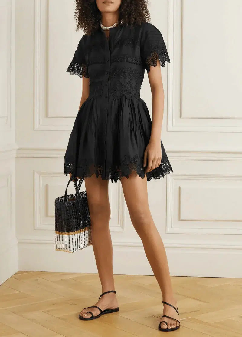 Violetta Dress in Black-Dress-Waimari-Debs Boutique