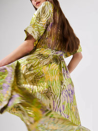 Thumbnail for SILK LUREX JACQUARD MAXI-Dress-Hayley Menzies-Debs Boutique
