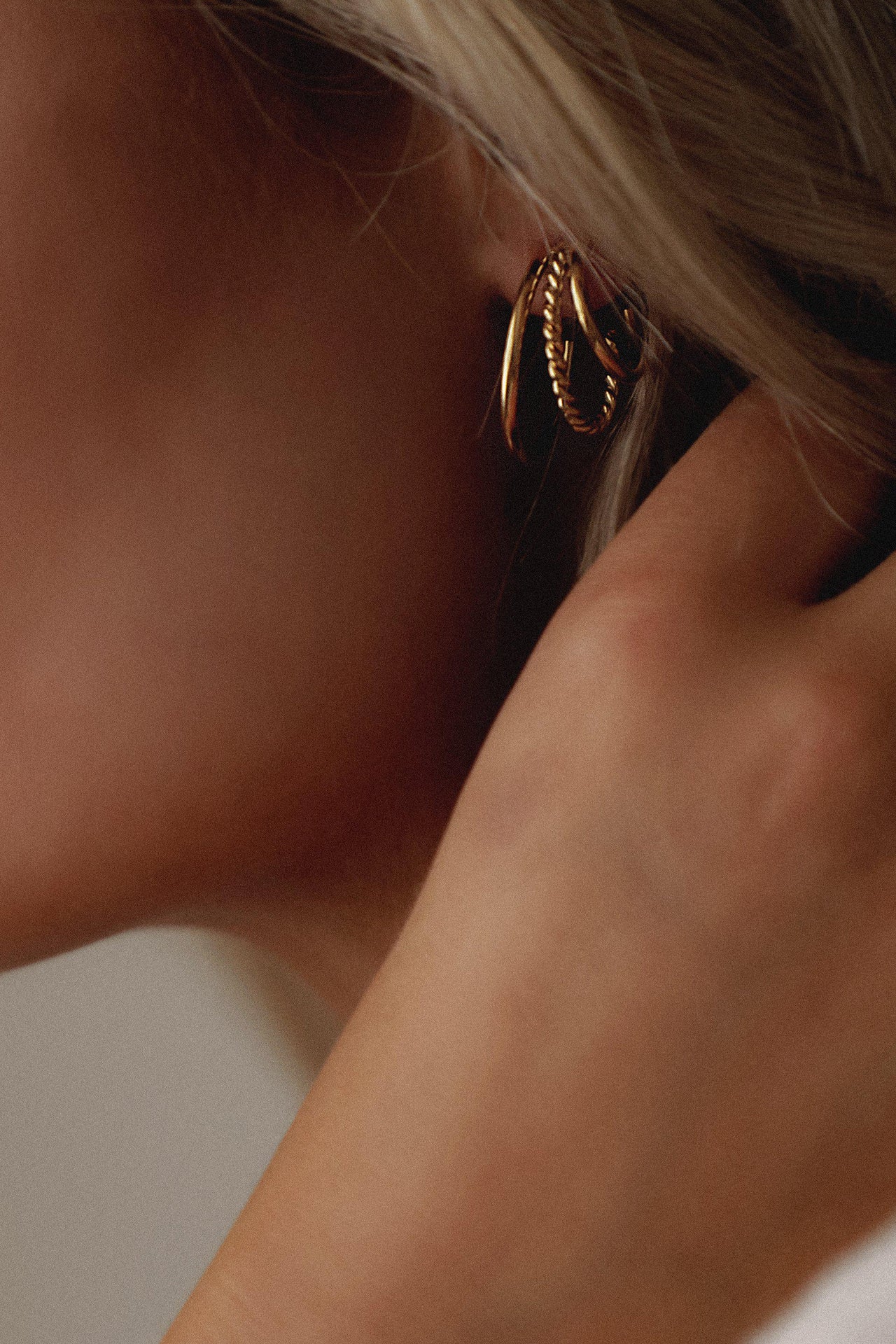 3 Layer Hoops-Earrings-Queen and Collection-OS-Gold-Debs Boutique