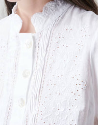 Thumbnail for Righteous Lace Shirt in White-Shirt-High by Claire Campbell-Debs Boutique
