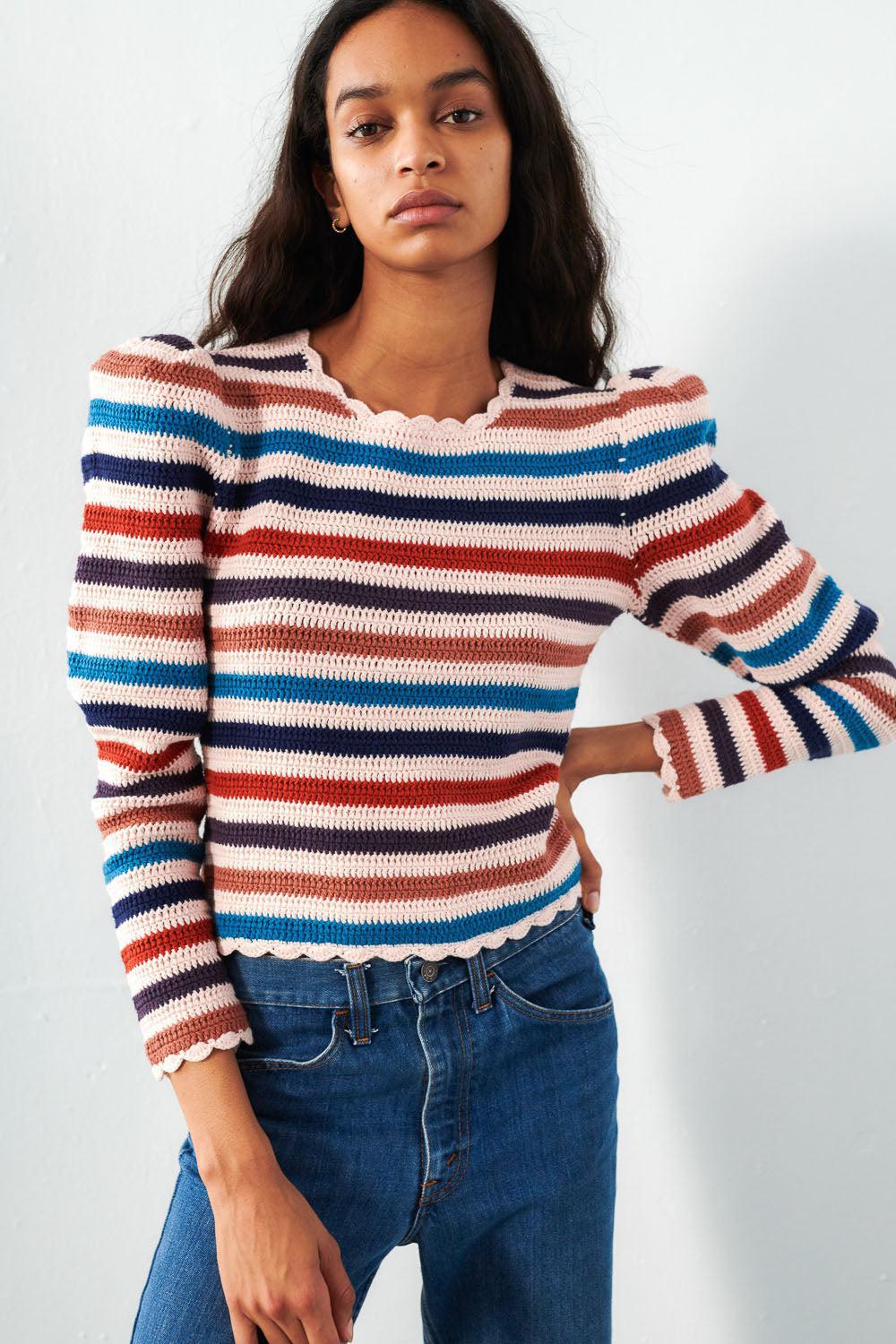 Jimmy Sweater in Tosh Blue-Sweater-Chufy-Debs Boutique