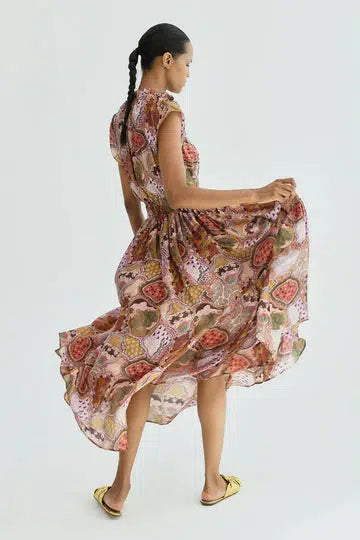 CAIRO SILK MAXI DRESS in SOUMY-Dress-Chufy-Debs Boutique