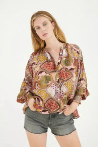 Thumbnail for DESMOND SILK BLOUSE in SOUMY-Blouse-Chufy-Debs Boutique