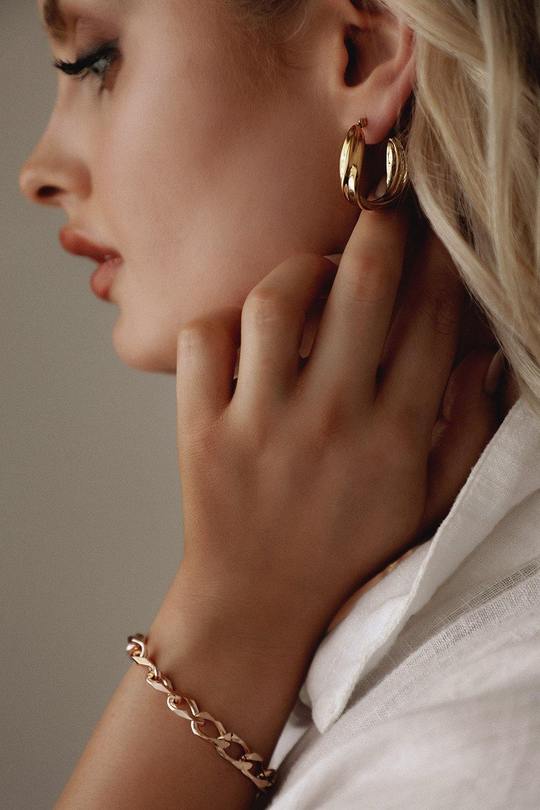 Lucy Earrings-Earrings-Queen and Collection-OS-Gold-Lucy-Debs Boutique
