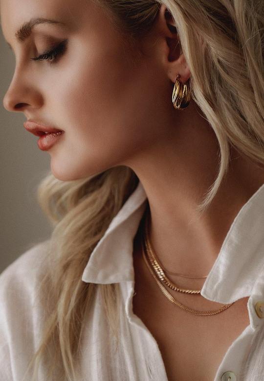 Lucy Earrings-Earrings-Queen and Collection-OS-Gold-Lucy-Debs Boutique