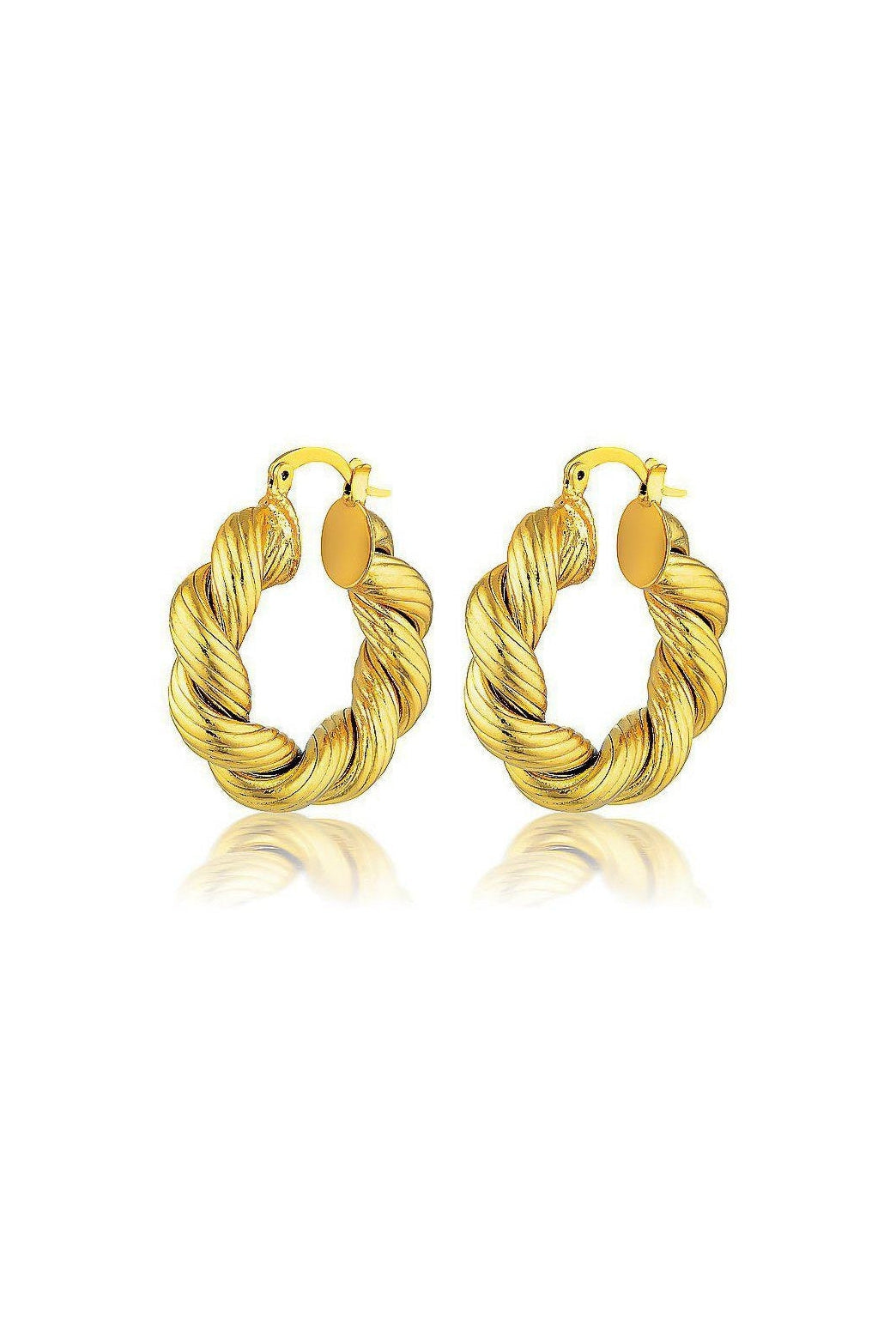 Marina Hoops-Earrings-Queen and Collection-OS-Gold-Debs Boutique