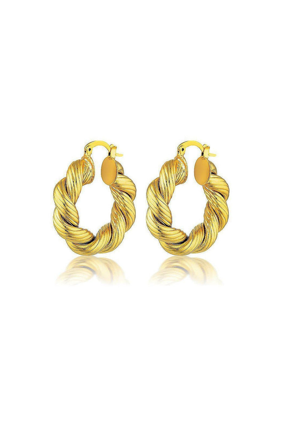 Marina Hoops-Earrings-Queen and Collection-OS-Gold-Debs Boutique