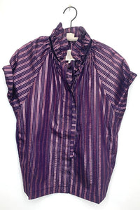 Thumbnail for Stella Glitterati Gauze Shirt - Amethyst-Top-A Shirt Thing-Debs Boutique