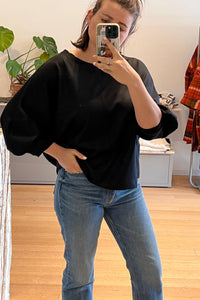 Thumbnail for Button-Back relaxed Knit Top U302-Top-Transit par Such-Debs Boutique