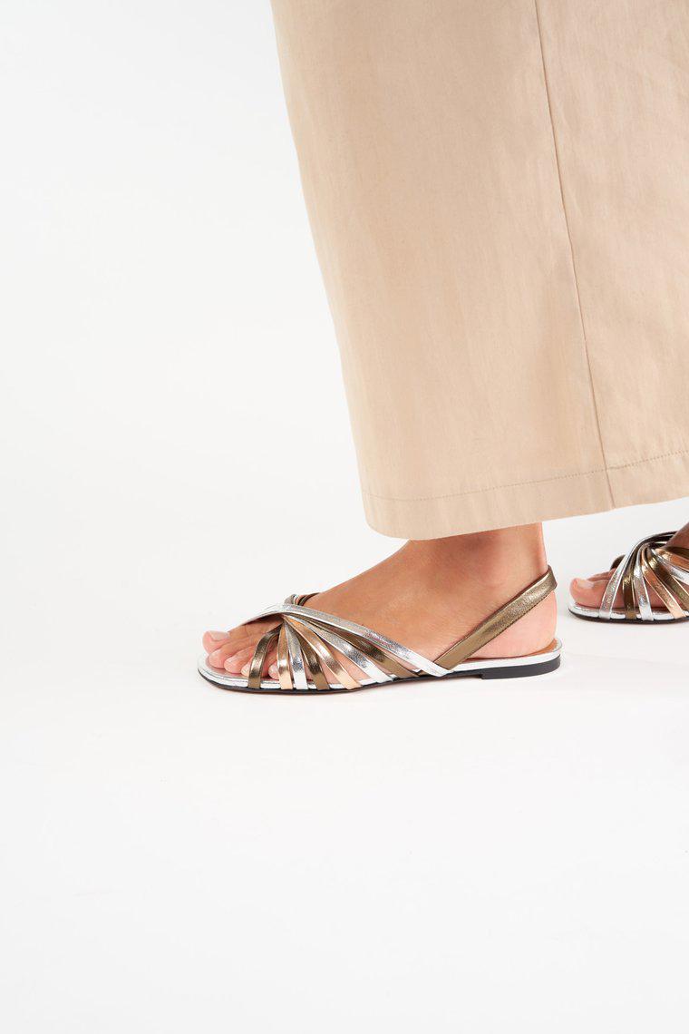 Ingrid Metallic Sandal-Sandal-Clergerie-Debs Boutique