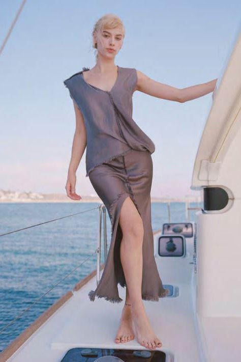 Ibiza Skirt in Mud-Skirt-Jaga-Debs Boutique
