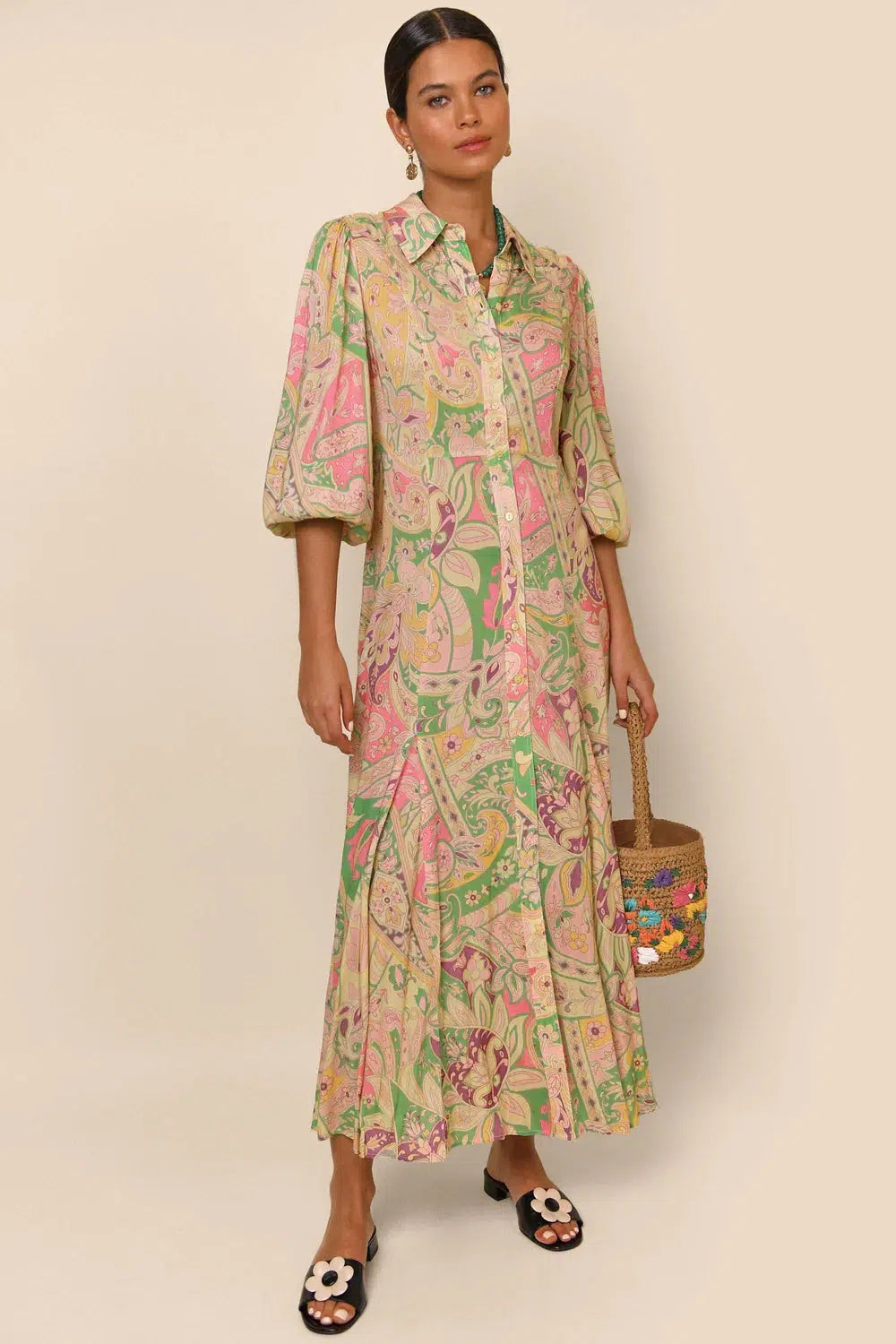 Georgina Dress in Grace Paisley-Dress-Rixo-Debs Boutique