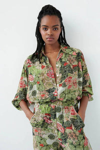 Thumbnail for Joyce Shirt in Juru Green-Shirt-Chufy-Debs Boutique