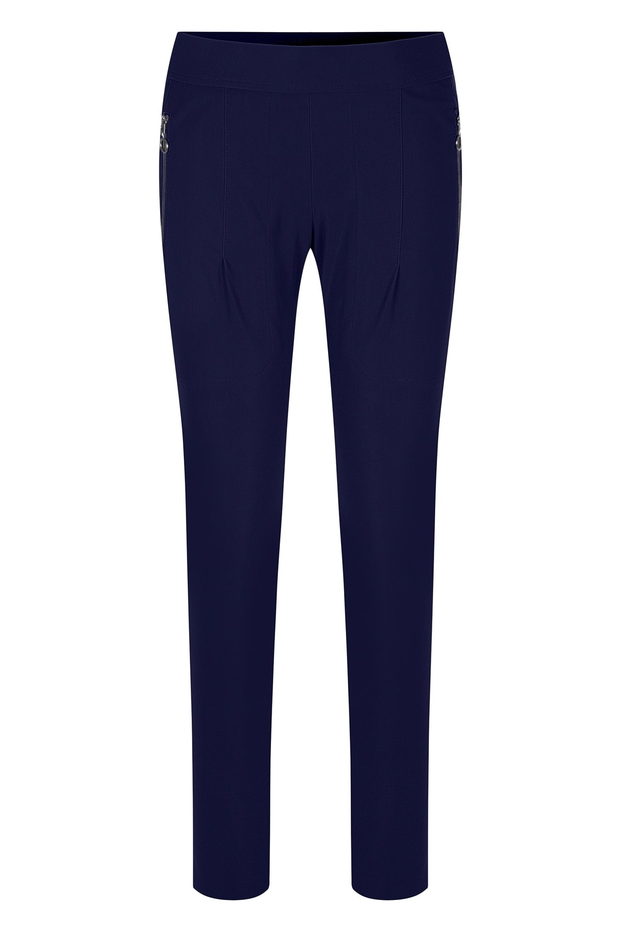 Kandra Ribbed Pant in Dark Blue-Pant-Raffaello Rossi-Debs Boutique