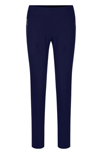 Thumbnail for Kandra Ribbed Pant in Dark Blue-Pant-Raffaello Rossi-Debs Boutique