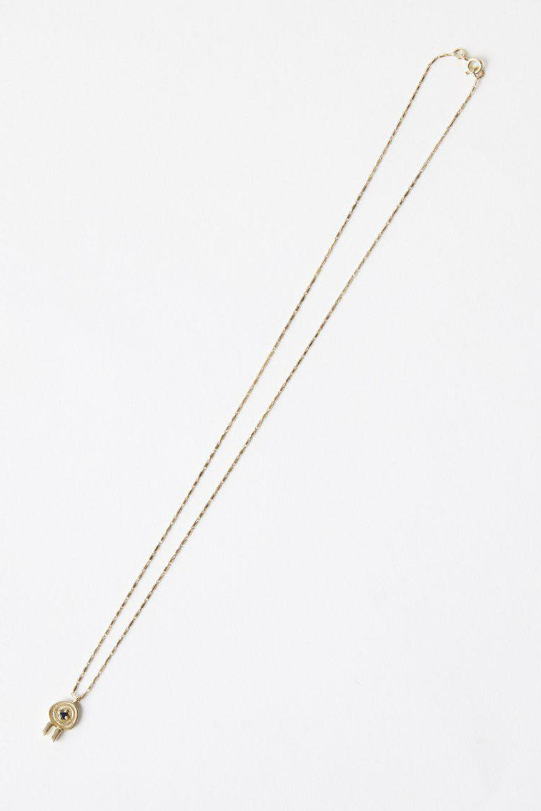 Birthstone Pendant - March-Necklace-Lucy Folk-Aquamarine-JWLNKL4218109332-Debs Boutique