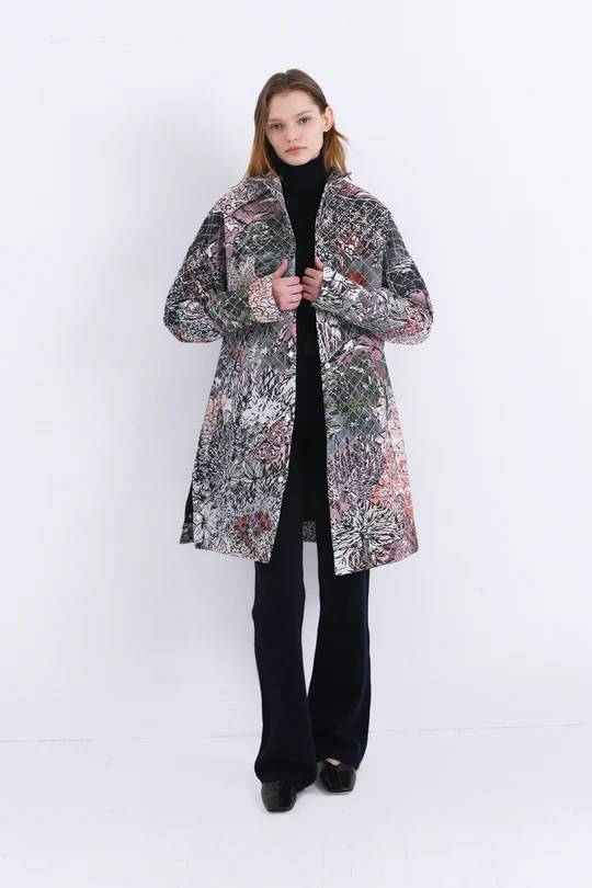 Pia Coat in Paine Black-Coat-Chufy-Debs Boutique