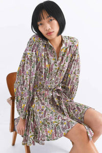 Thumbnail for Ushi Mini Dress in Valdes Beige-Dress-Chufy-Debs Boutique