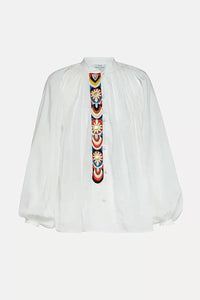 Thumbnail for Ricamo de Sol voile bohemian shirt-Shirt-Forte Forte-Debs Boutique