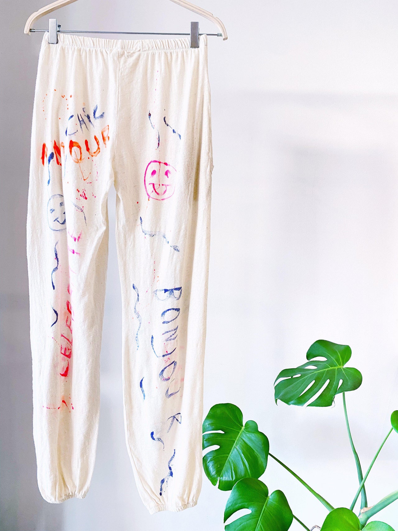 Hand Painted Organic Hemp Cotton Pant-General-Love TanJane-Debs Boutique