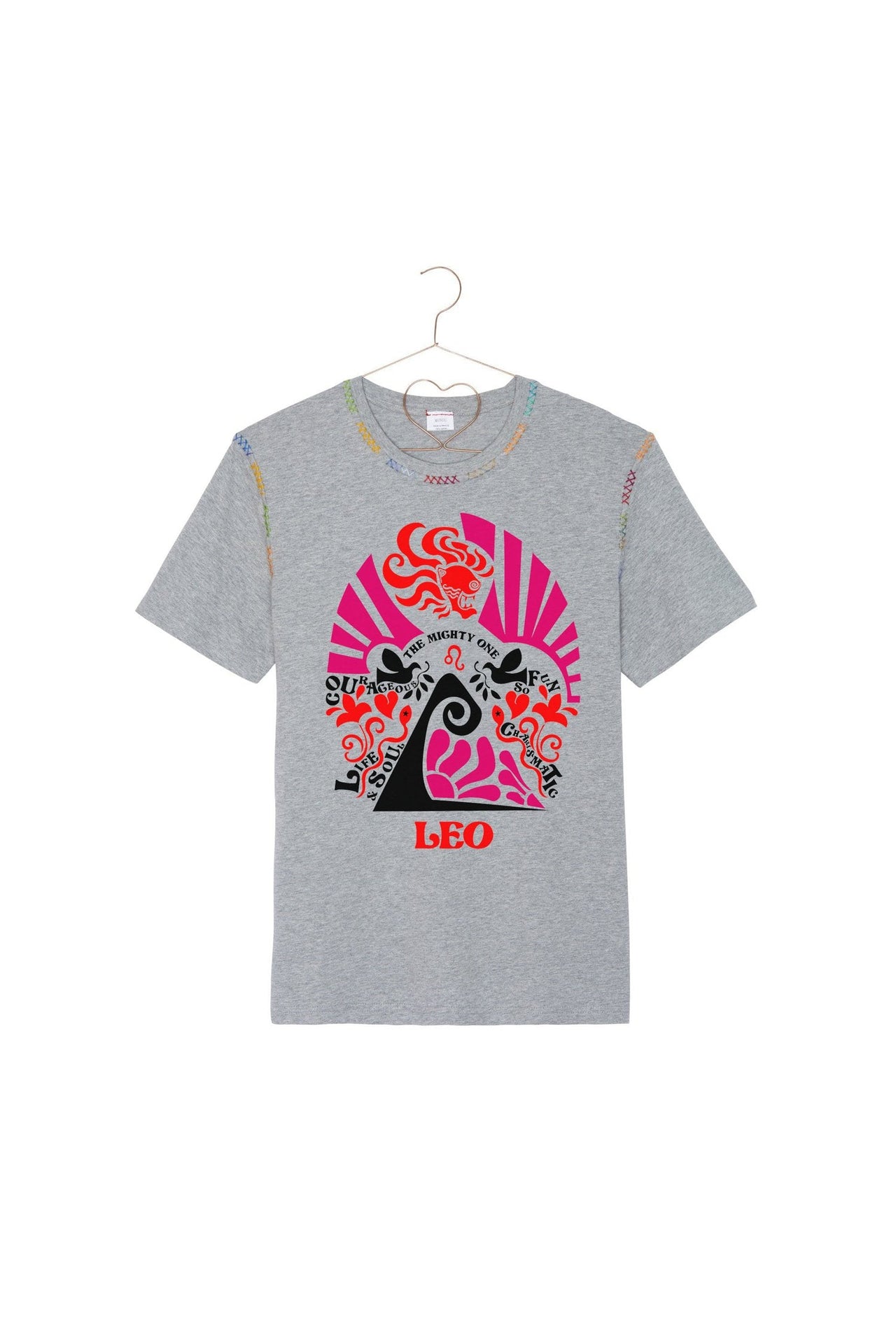 ASTRO TEE LEO GREY-T-Shirt-Monoki-Debs Boutique