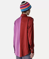 Thumbnail for Colour block satin silk shirt-Shirt-Forte Forte-Debs Boutique